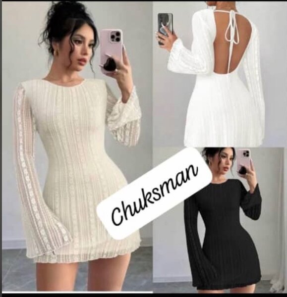 Robe élégante à manches longues