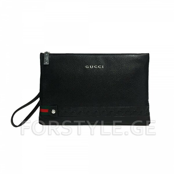 Pochette en cuir élégante homme