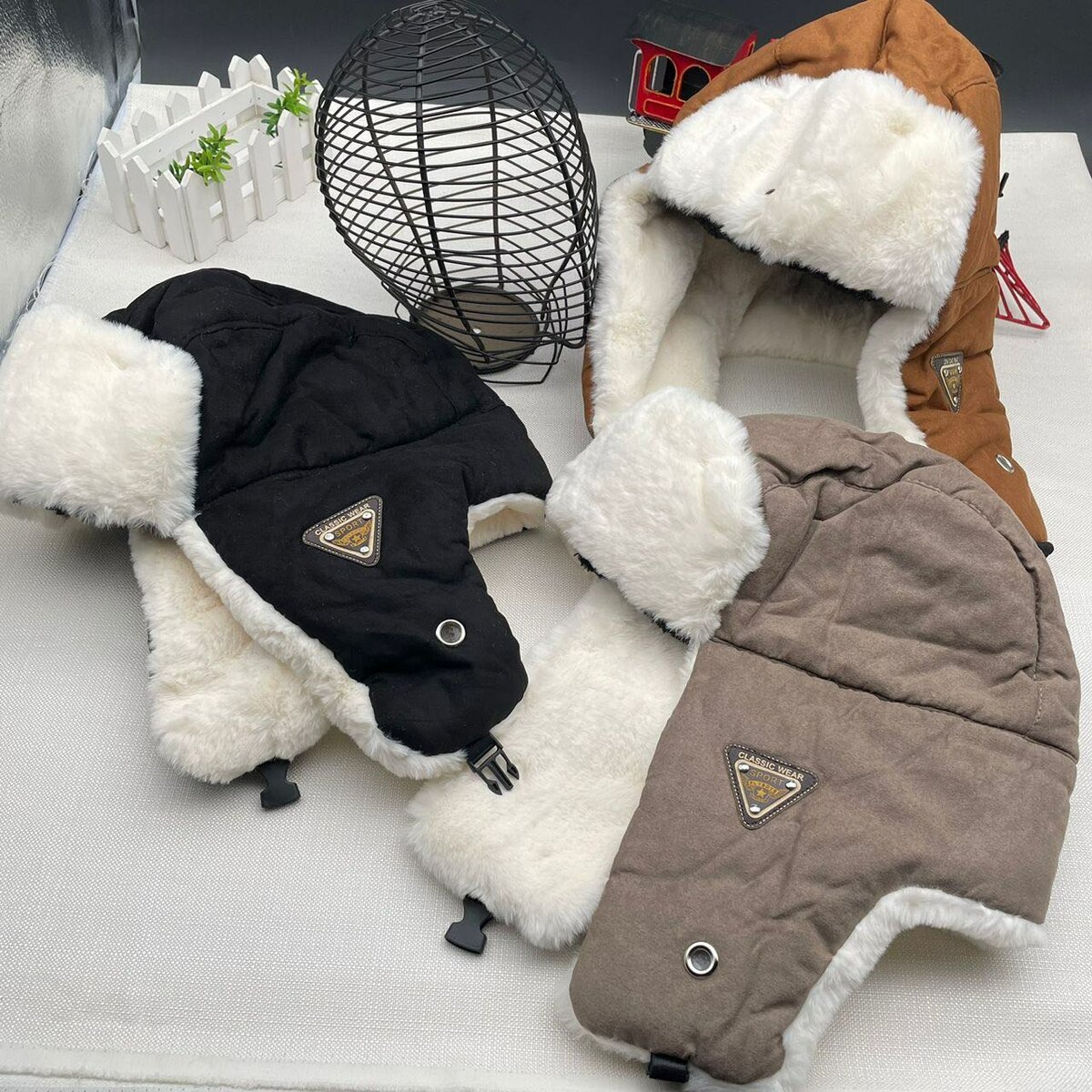 Heavy winter hats