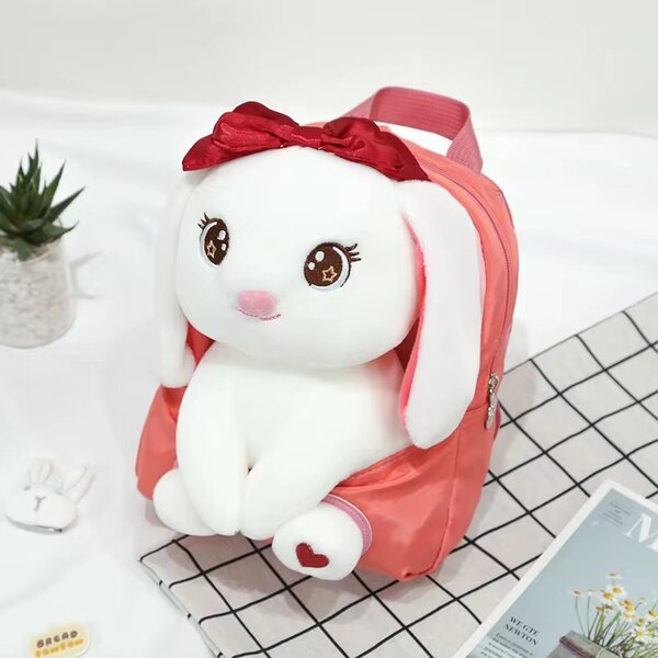 Sac à dos lapin peluche