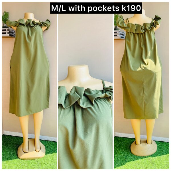 green dress