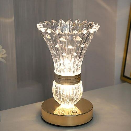 Lampe De Table En Cristal, Vase Créatif, Décoration De Chamb