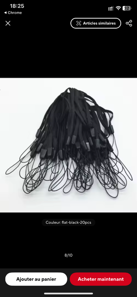Lot de 100 lanières
