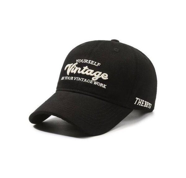 Casquette Vintage Noir Unisexe