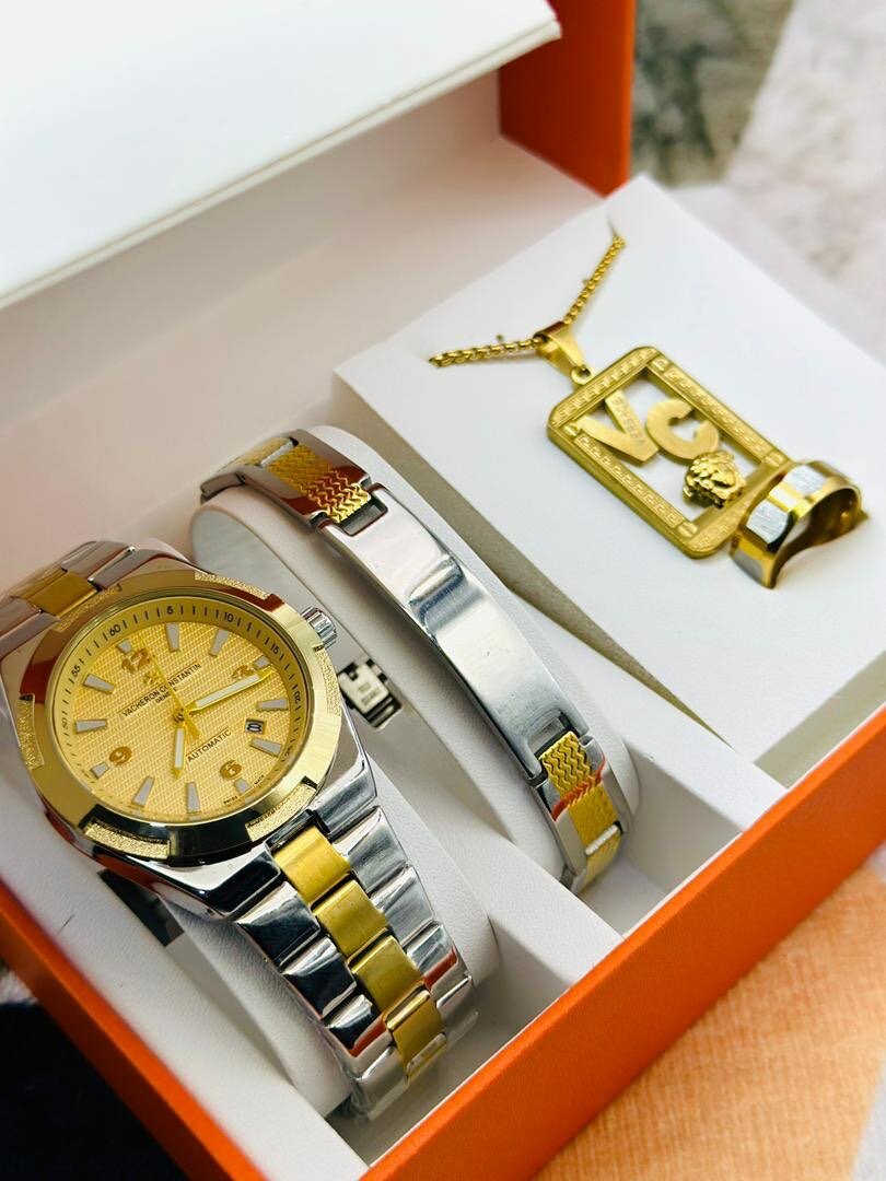 Montre bracelet chaîne plus bague