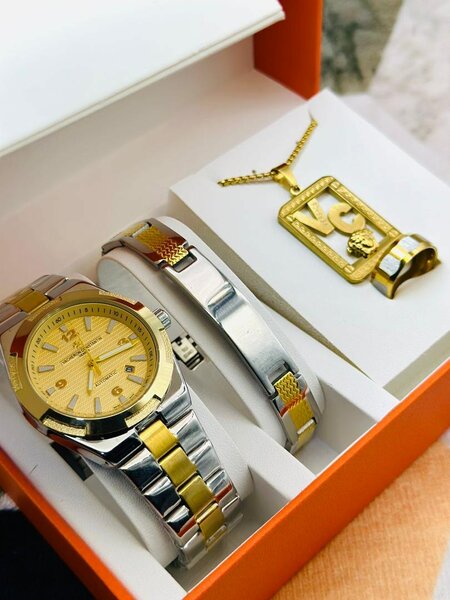 Montre bracelet chaîne plus bague