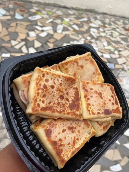 Crepe jambon fromage