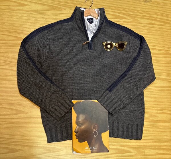 Pull en laine gris