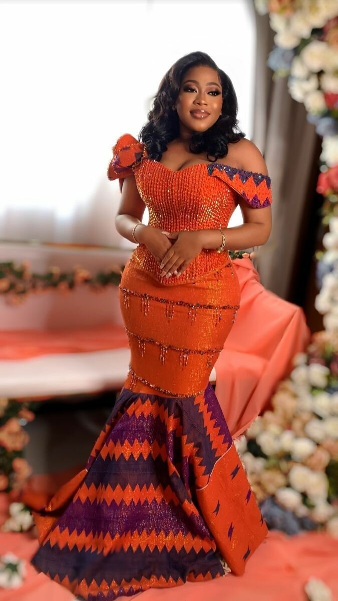 Wedding Kente Sewing and Beads
