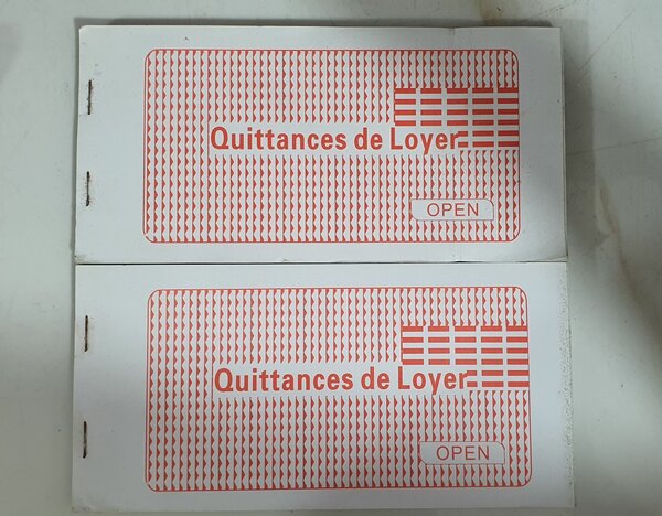 Carnet Quittances de Loyer