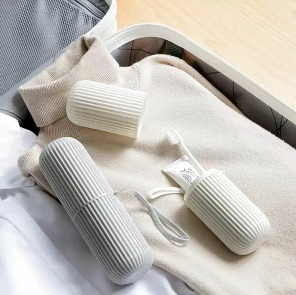 3 in 1 toothbrush and paste, cup and cutlery holder