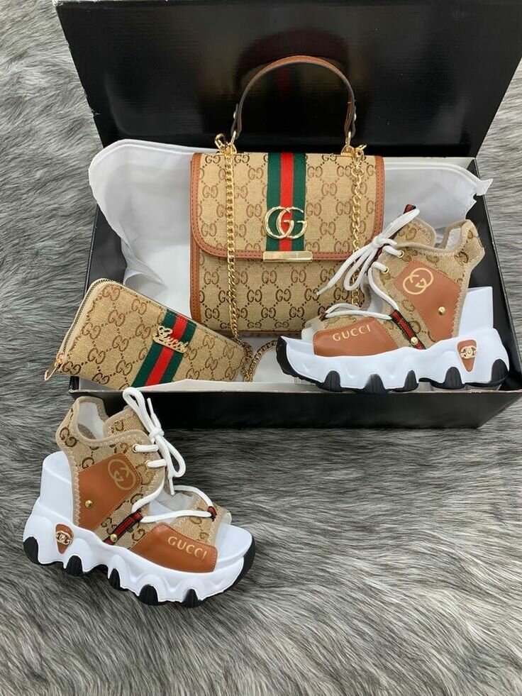 Gucci bag+sandals+purse