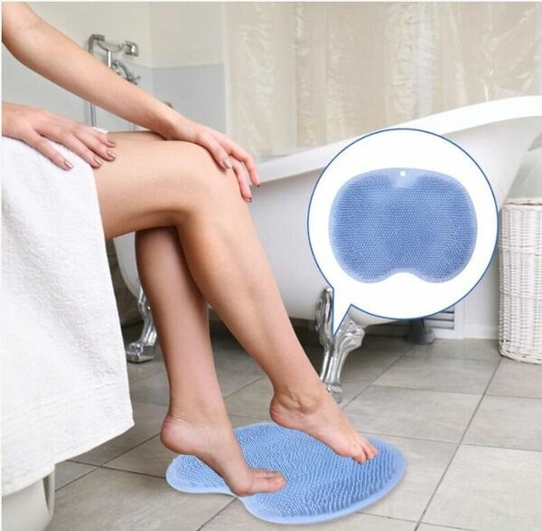 Tapis exfoliant de bain en silicone
