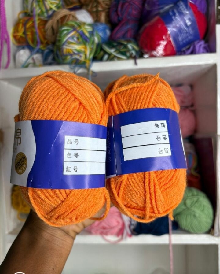 Fil à tricoter en coton doux