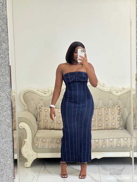 Denim dress