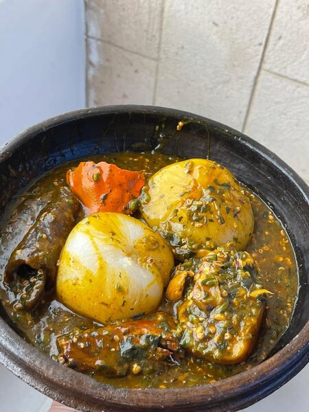 Placali avec Sauce kôpê