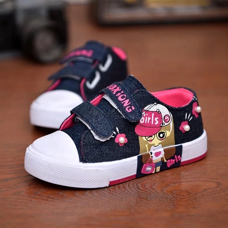 Chaussures en denim fille