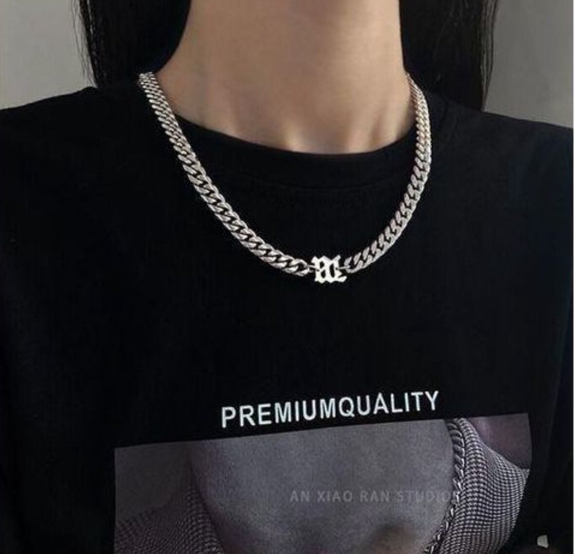 Collier chaîne en acier inoxydable
