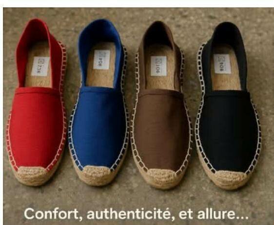 Espadrilles en toile colorée