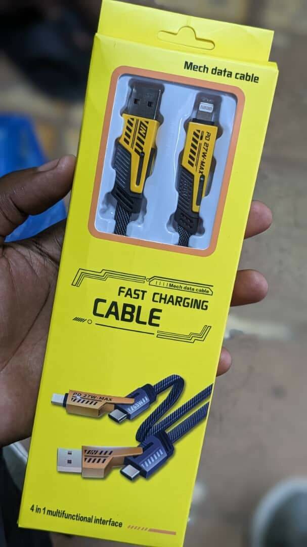 4 in 1 quality 100w phone charging cables