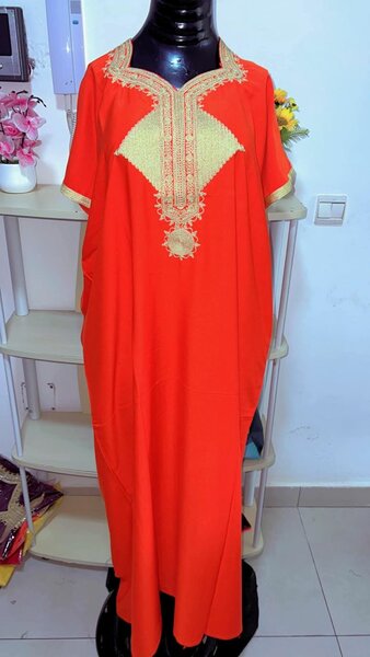 Boubou marocain coton glacé
