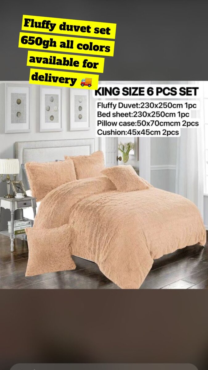 Fluffy duvet set