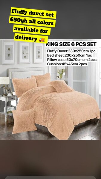 Fluffy duvet set