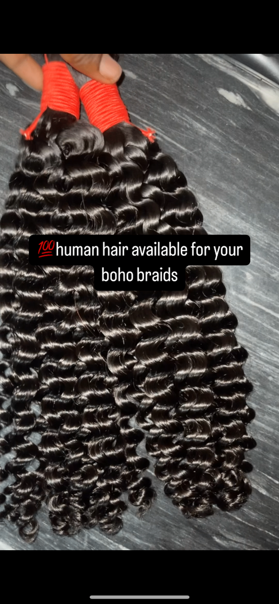 Human hair bulk hair