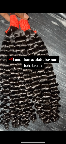 Human hair bulk hair