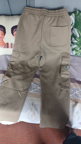 Pantalon cargo beige homme