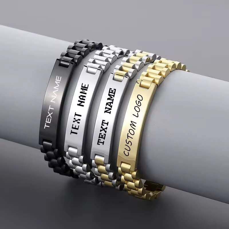 Bracelet personnalisé en acier inoxydable