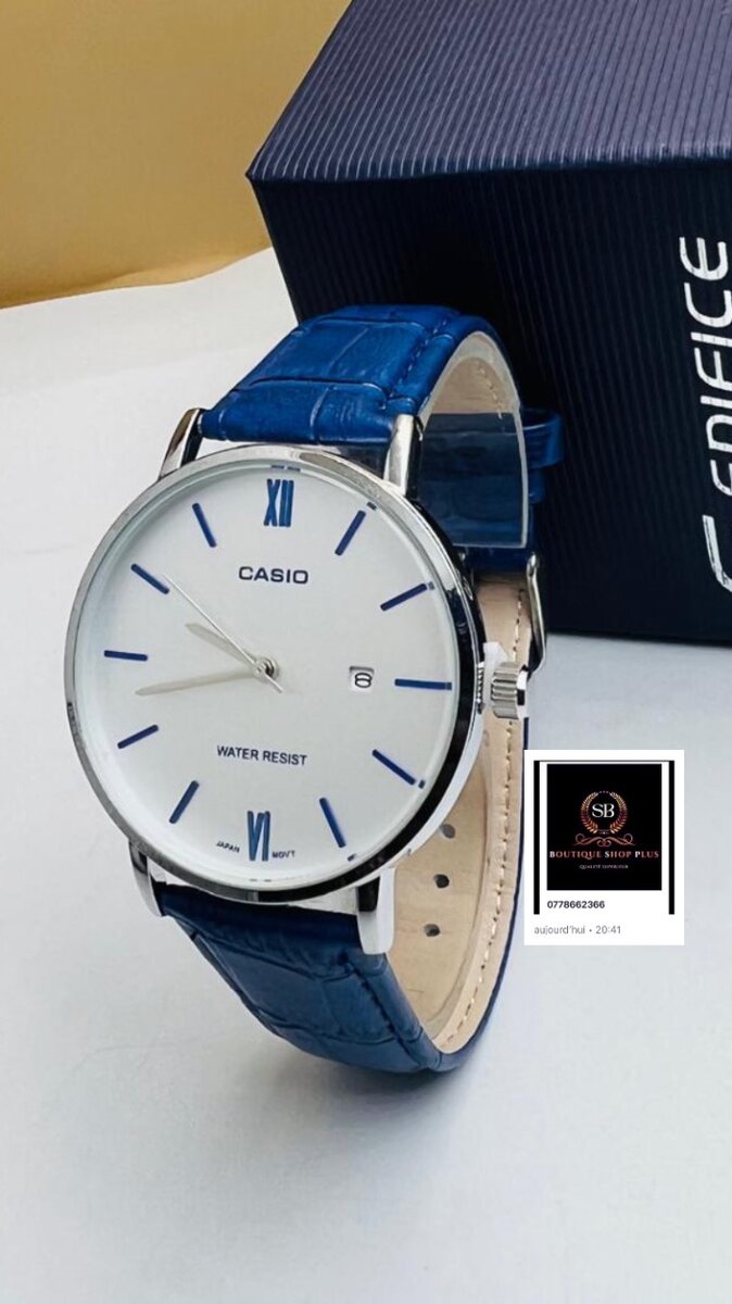Montre Casio Classique Bleue