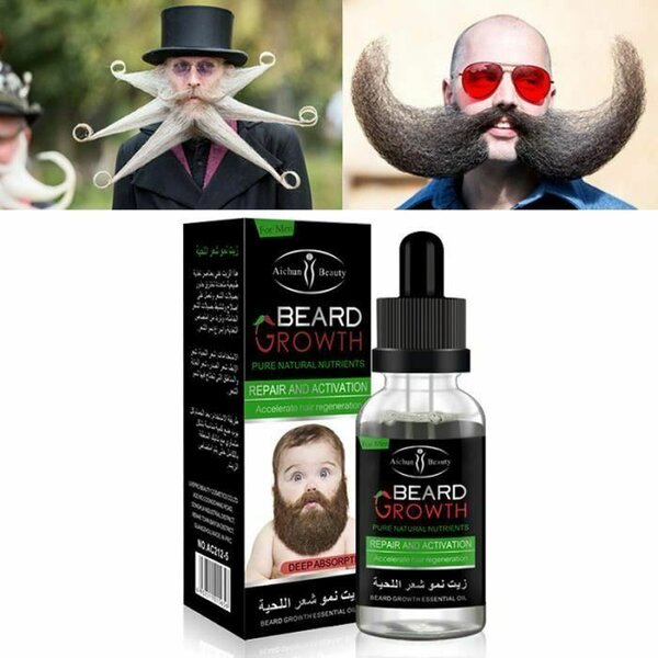 Huile de Croissance Barbe Naturelle
