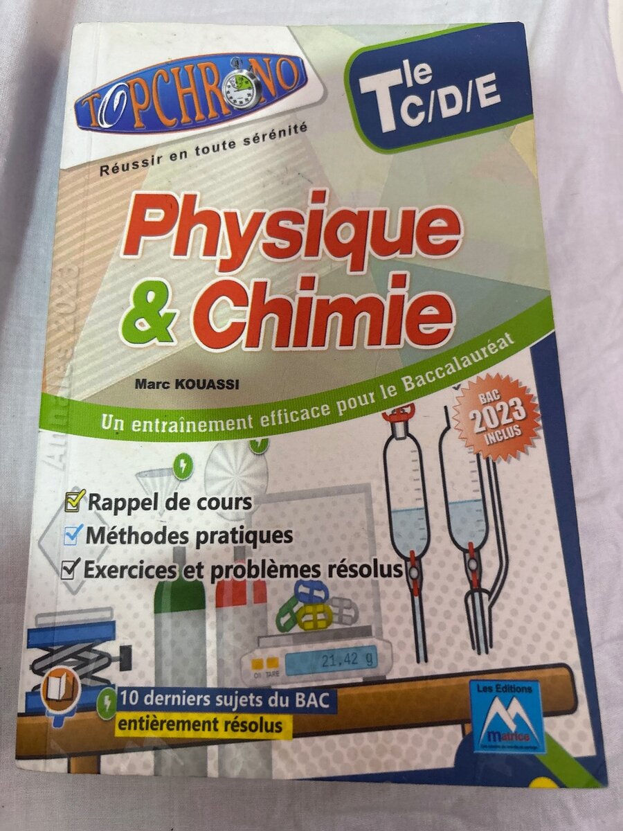 Top chrono physique chimie tle