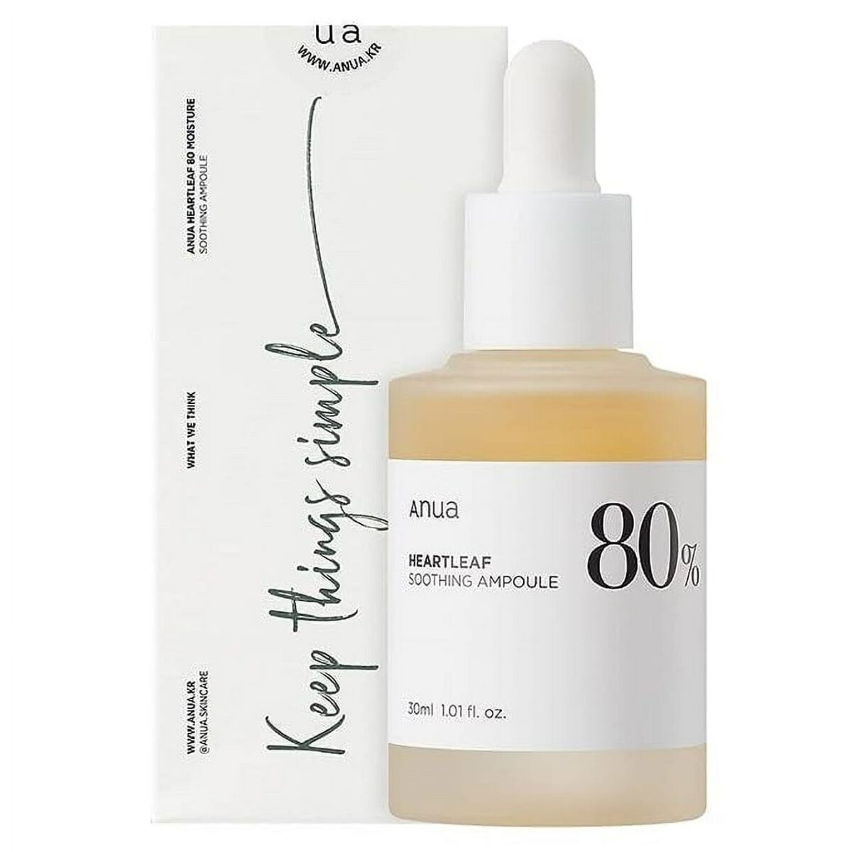 Anua 80% HeartLeaf Soothing Ampoule Serum