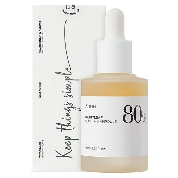 Anua 80% HeartLeaf Soothing Ampoule Serum