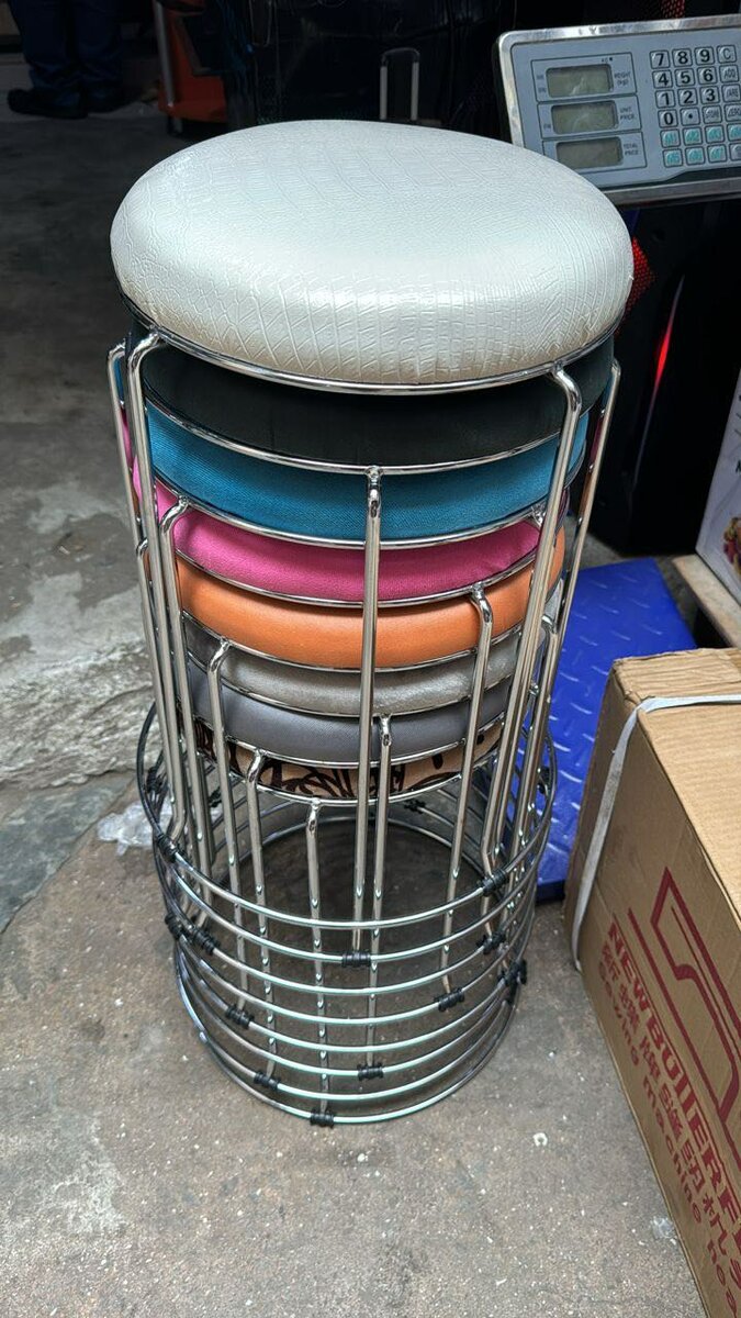Fancy stool with cushion