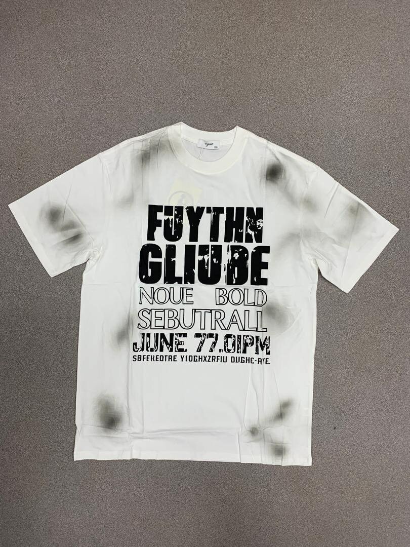 T-shirt blanc imprimé tendance