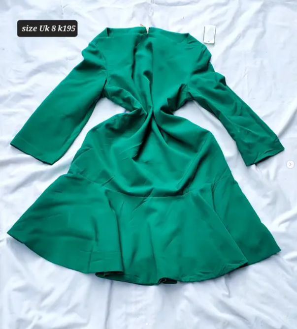 green dress