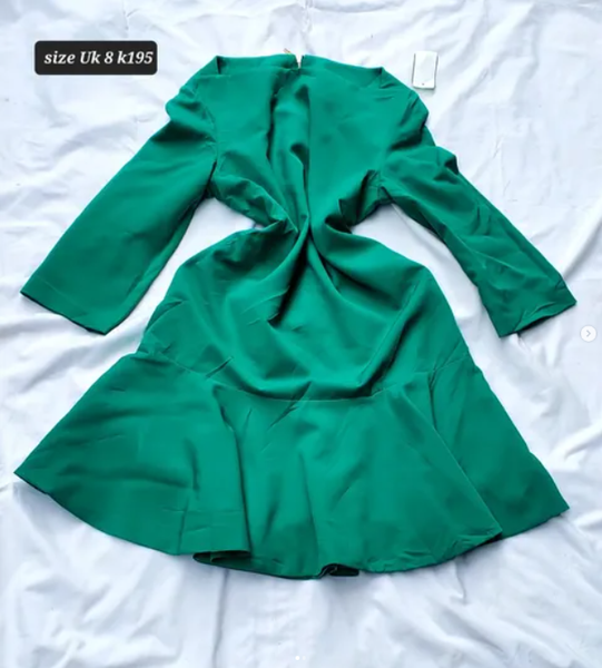 green dress