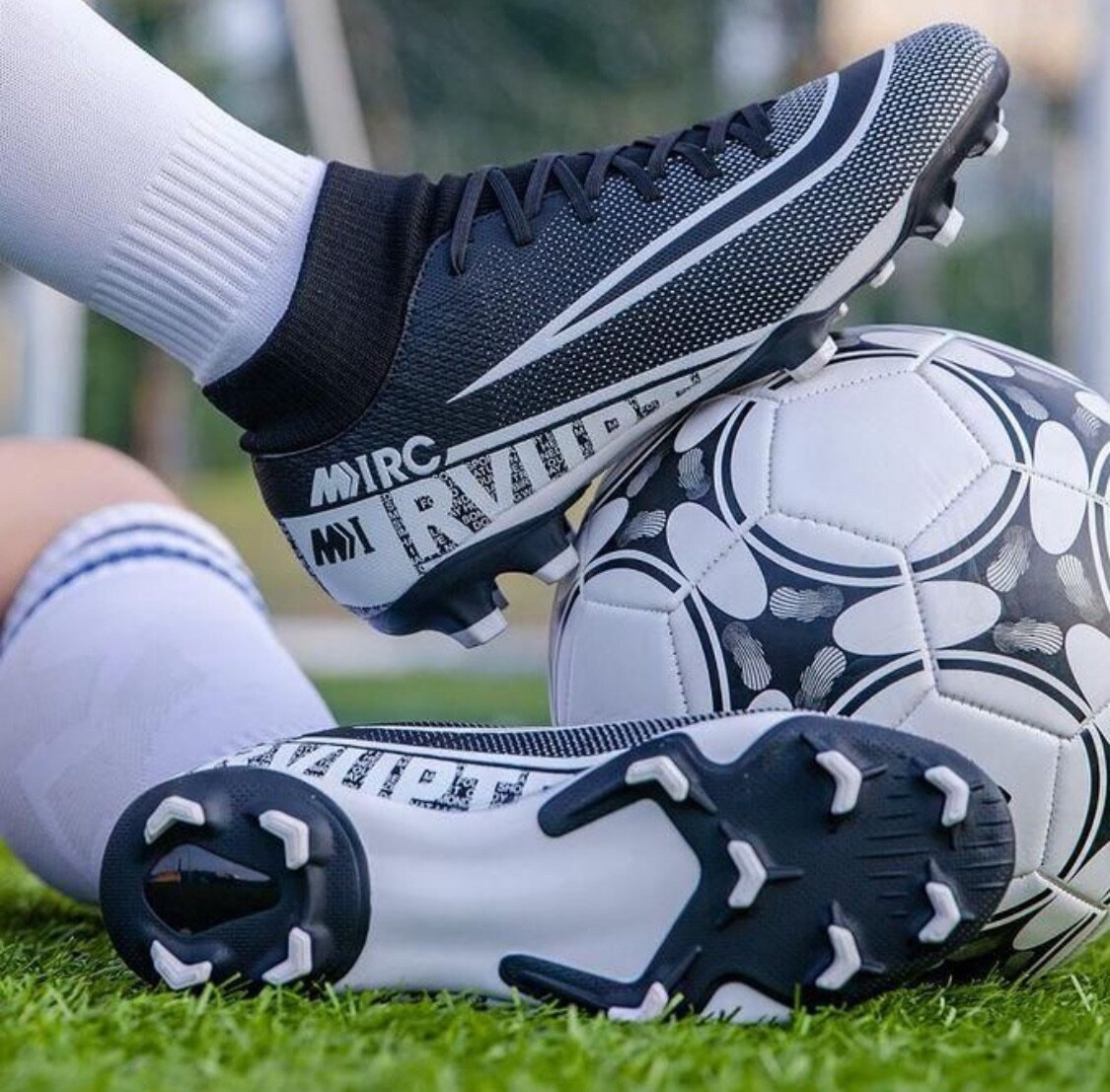 Fashion Men Soccer Shoes AG Hi