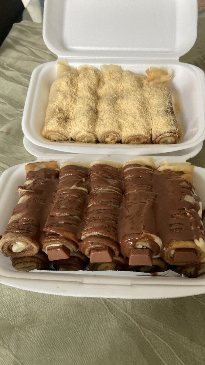 Crepes au kinder et céréales