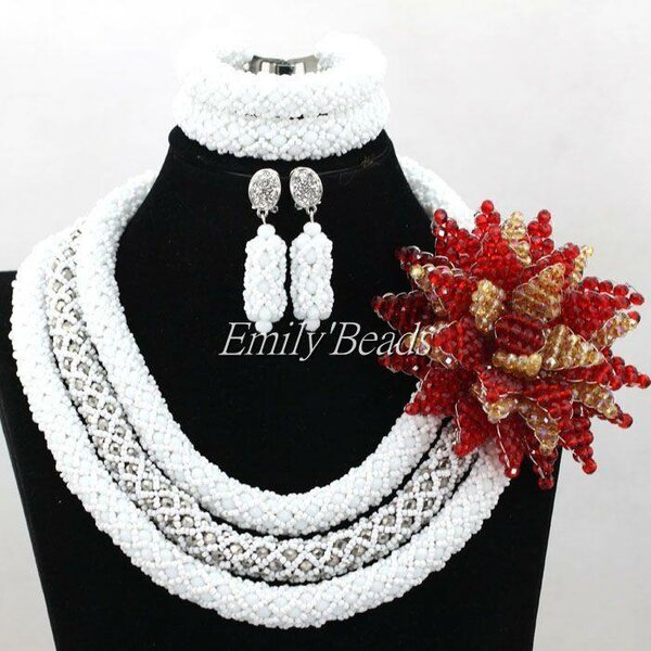 Parure Bijoux Perles Élégante