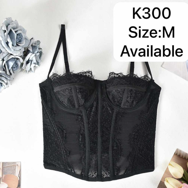 black lace top