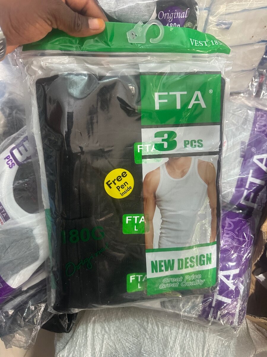 Lot de 3 débardeurs noir homme