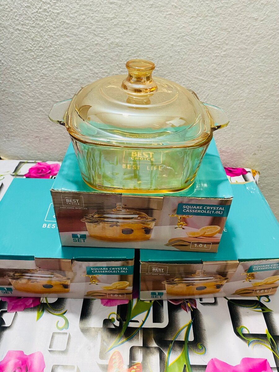 Soupière (casserole) en verre