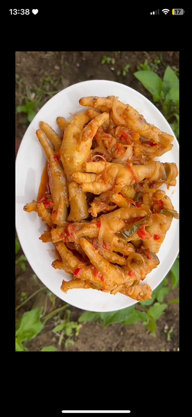 Pattes de poulet sauté