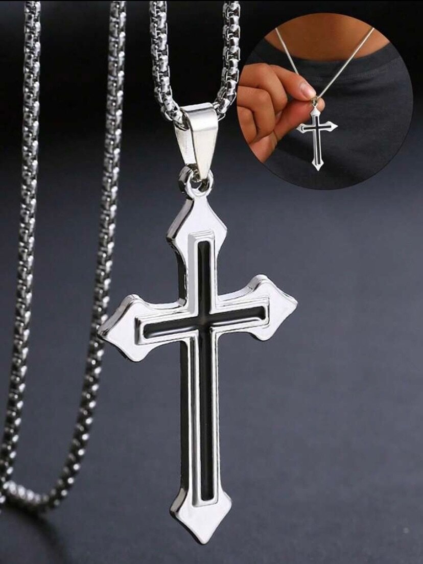 Pendentif Croix Acier Inoxydable