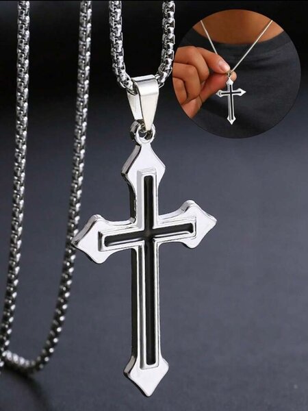 Pendentif Croix Acier Inoxydable