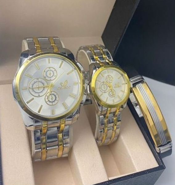 Orlando Ensemble Montres Couple - OR +BRACELET